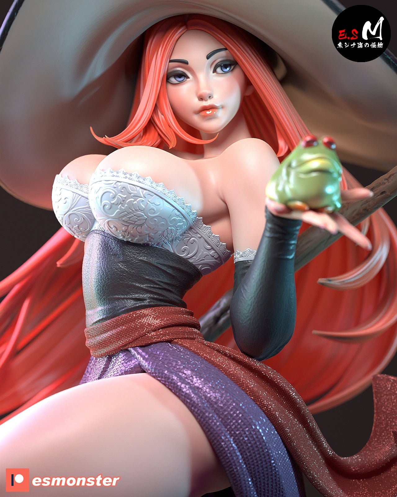 Sorceress Style Dragon's Crown Fantasy Unpainted Resin Garage Kit (1/6-1/12)