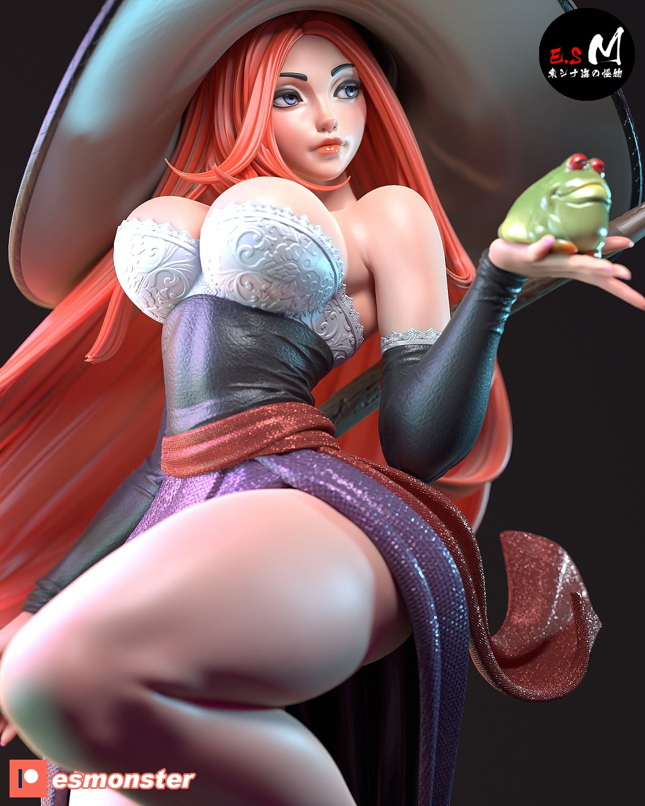 Sorceress Style Dragon's Crown Fantasy Unpainted Resin Garage Kit (1/6-1/12)