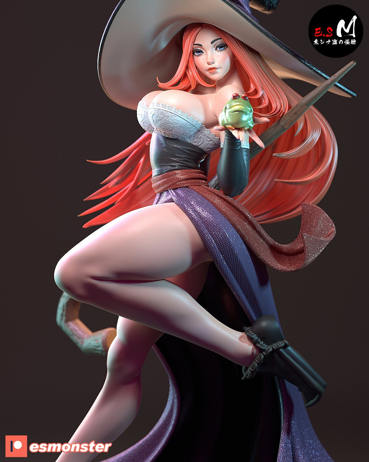 Sorceress Style Dragon's Crown Fantasy Unpainted Resin Garage Kit (1/6-1/12)