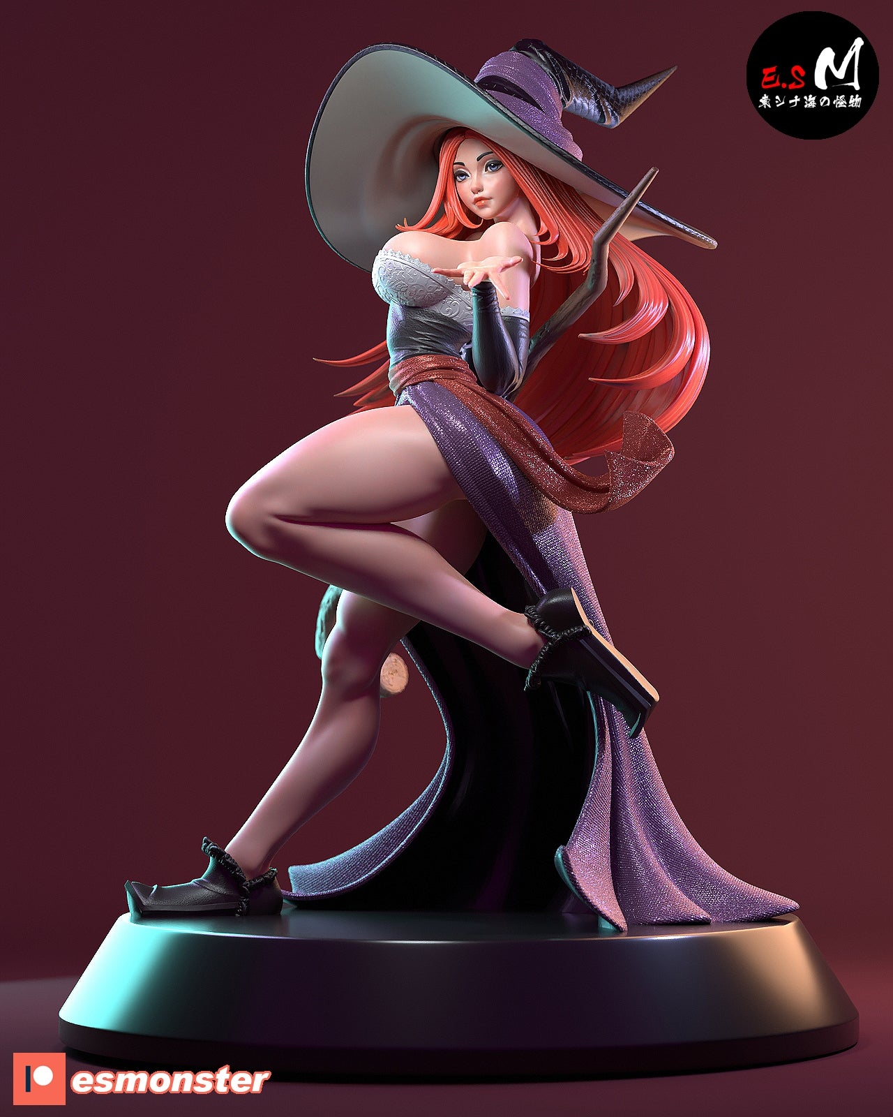 Sorceress Style Dragon's Crown Fantasy Unpainted Resin Garage Kit (1/6-1/12)