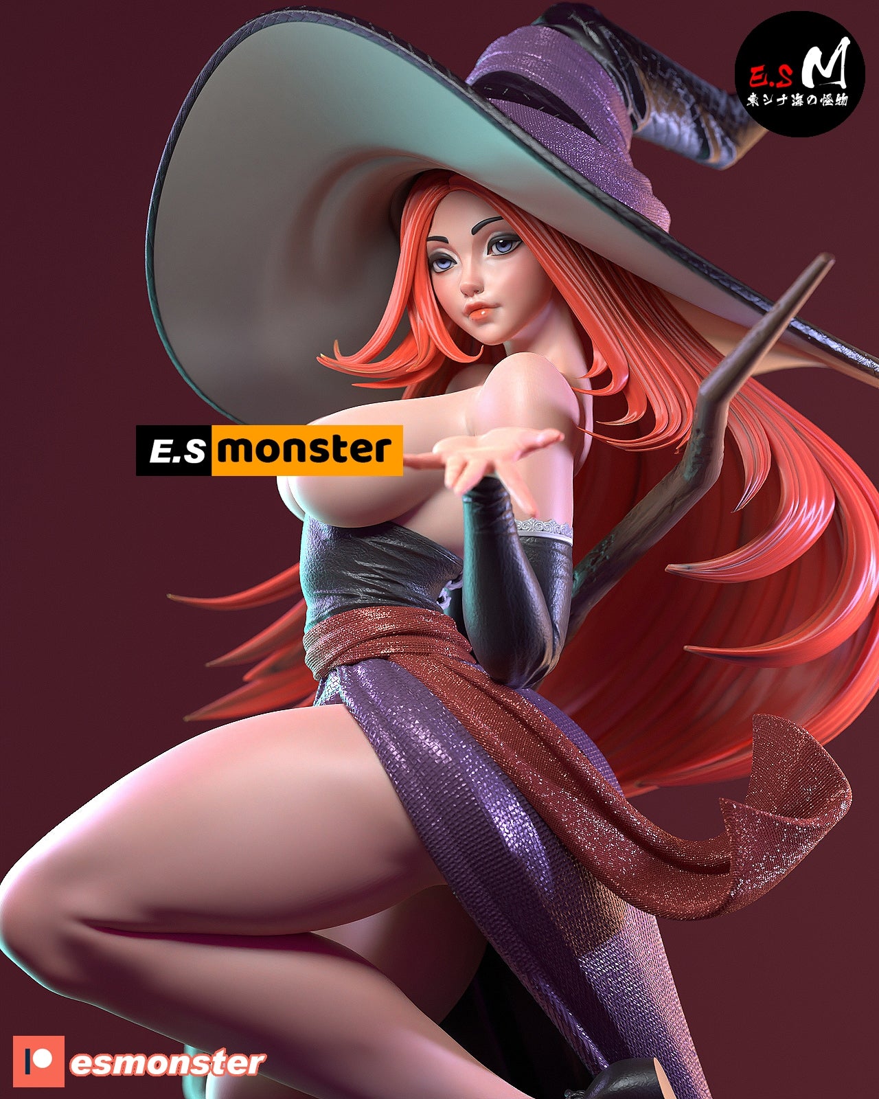 Sorceress Style Dragon's Crown Fantasy Unpainted Resin Garage Kit (1/6-1/12)