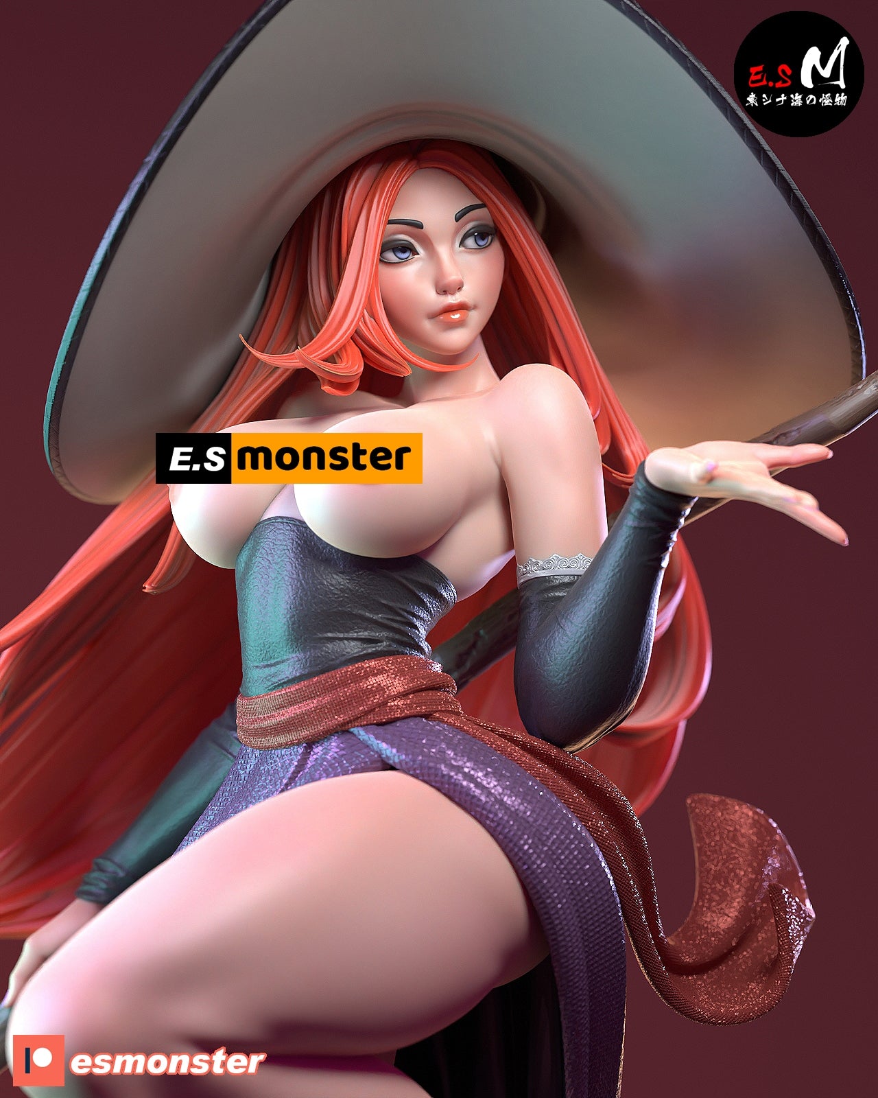 Sorceress Style Dragon's Crown Fantasy Unpainted Resin Garage Kit (1/6-1/12)