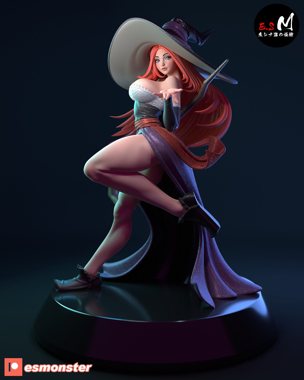 Sorceress Style Dragon's Crown Fantasy Unpainted Resin Garage Kit (1/6-1/12)
