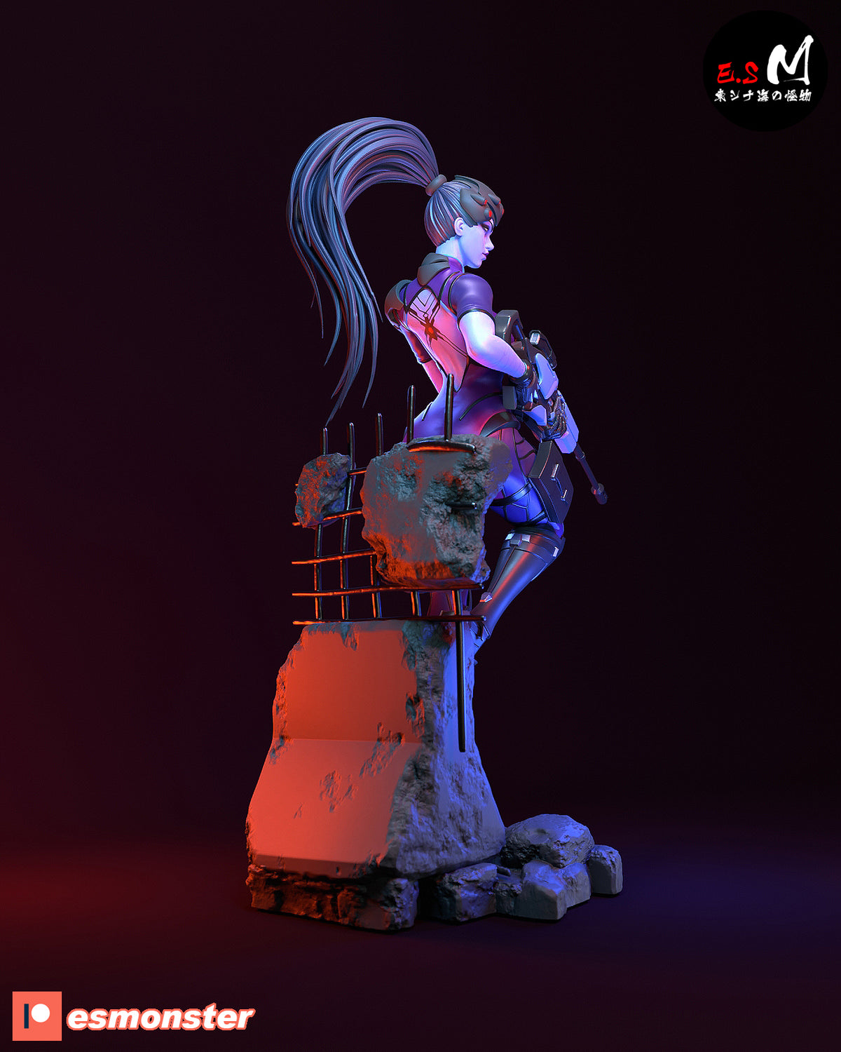 Widowmaker Sniper Style Overwatch Unpainted Resin Garage Model Kit (1/6-1/12)