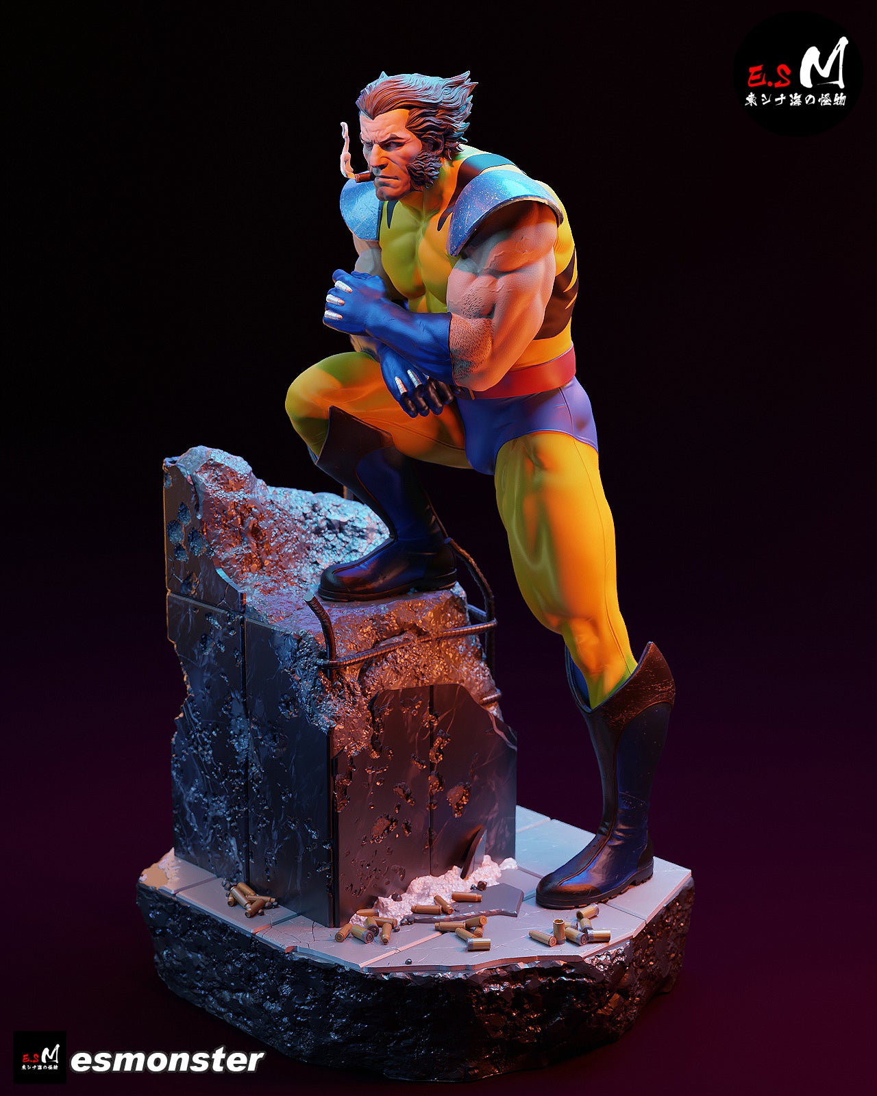 Wolverine Heroic Style X-Men Unpainted Resin Garage Model Kit (1/6-1/12)
