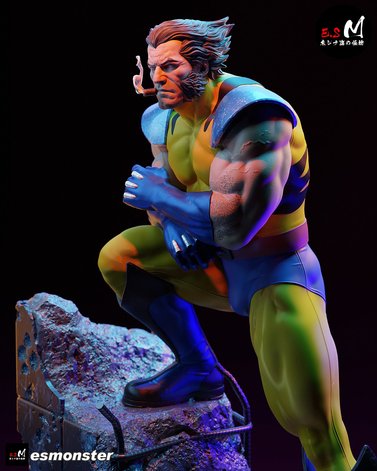 Wolverine Heroic Style X-Men Unpainted Resin Garage Model Kit (1/6-1/12)