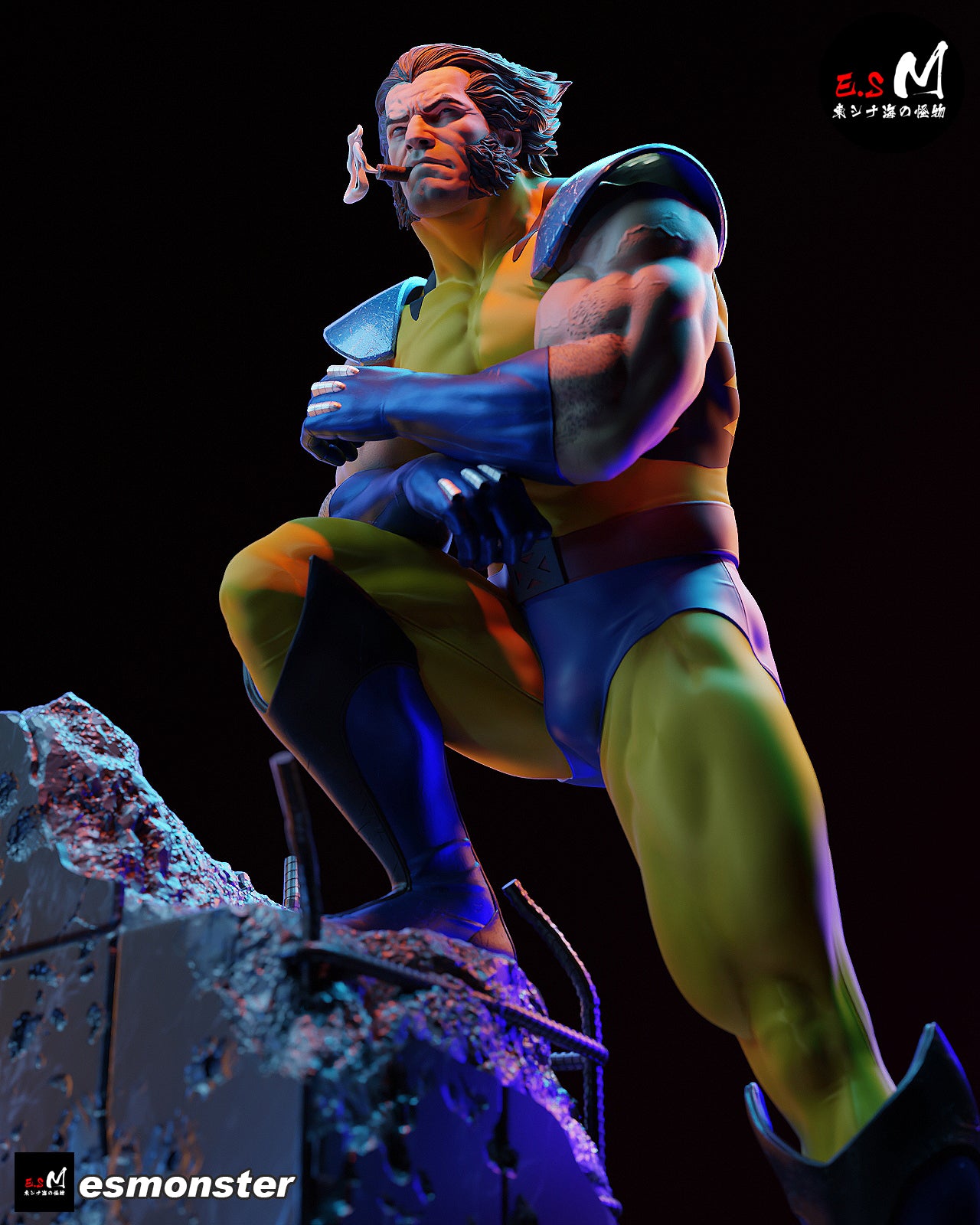 Wolverine Heroic Style X-Men Unpainted Resin Garage Model Kit (1/6-1/12)