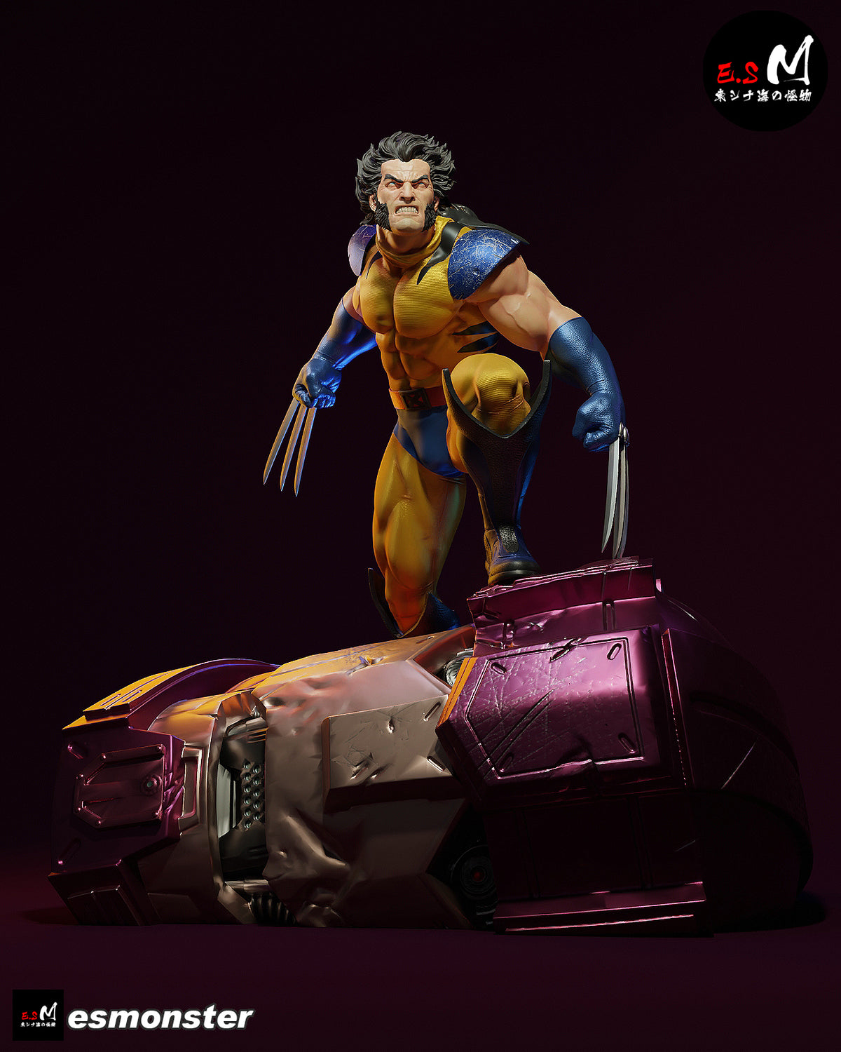 Wolverine Sentinel Style X-Men Unpainted Resin Garage Model Kit (1/6-1/12)
