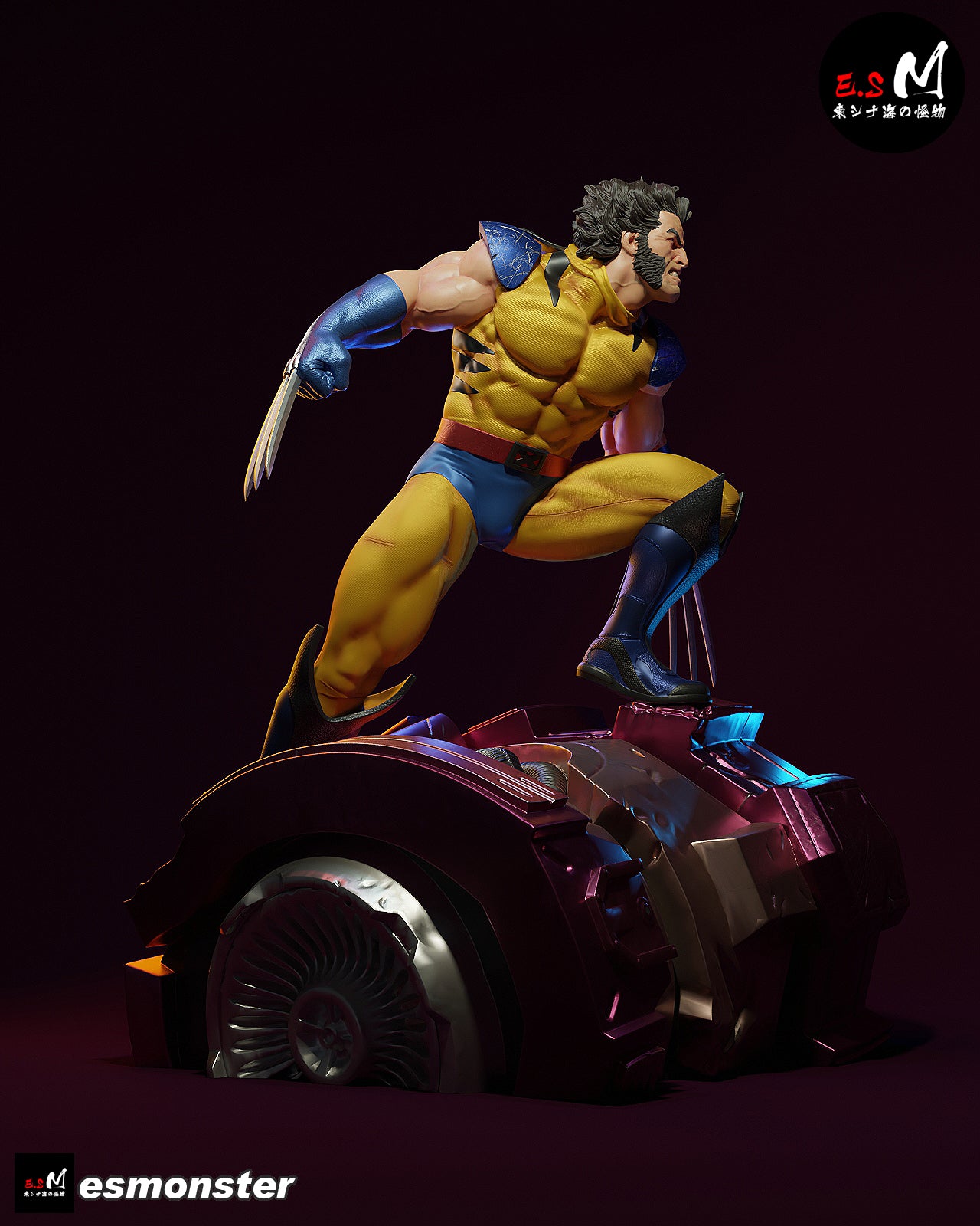 Wolverine Sentinel Style X-Men Unpainted Resin Garage Model Kit (1/6-1/12)