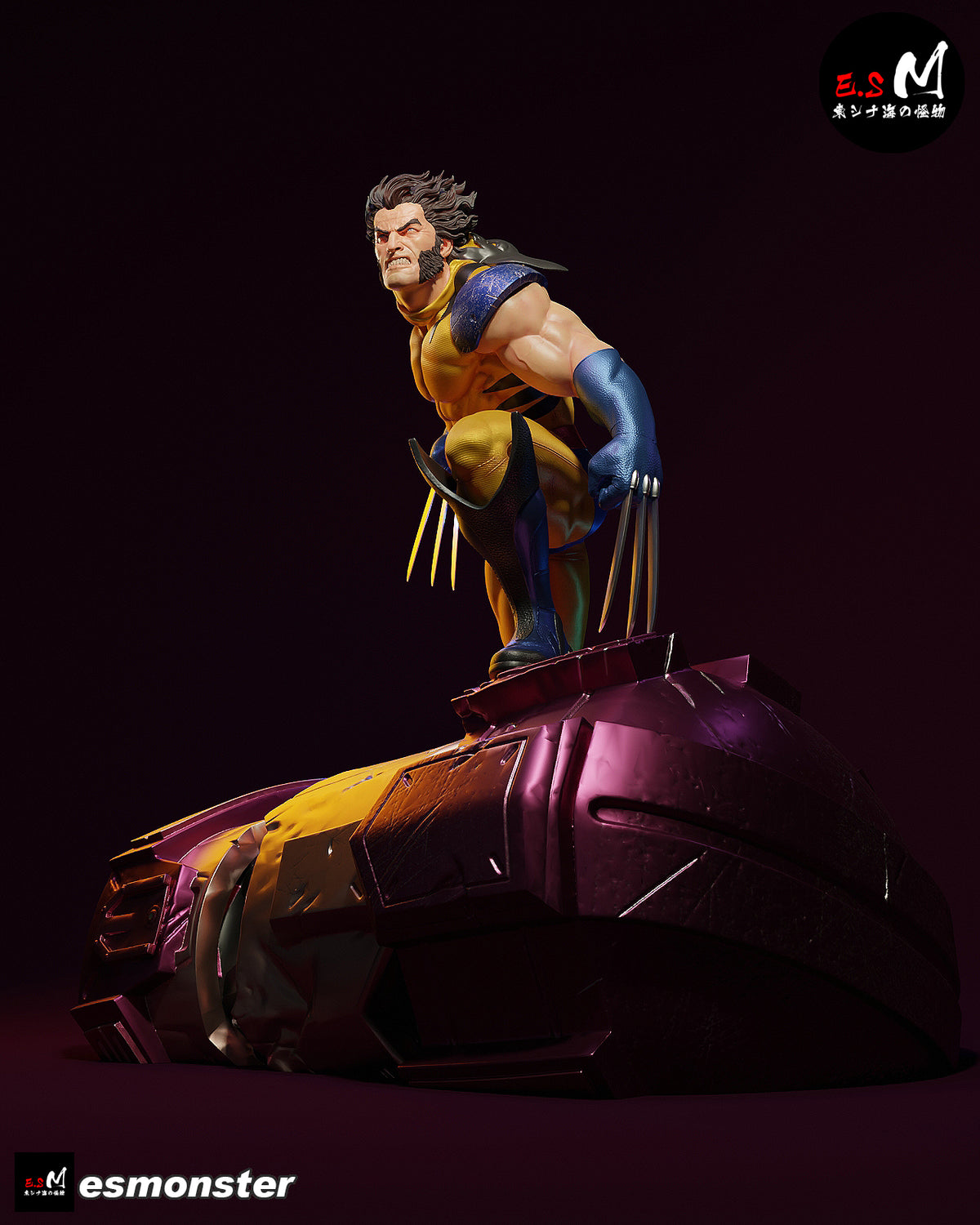 Wolverine Sentinel Style X-Men Unpainted Resin Garage Model Kit (1/6-1/12)