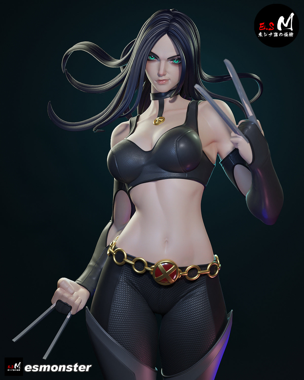 X-23 Aggressive Style X-Men Unpainted Resin Garage Model Kit (1/6-1/12)