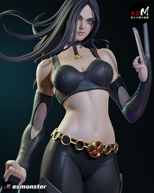 X-23 Aggressive Style X-Men Unpainted Resin Garage Model Kit (1/6-1/12)