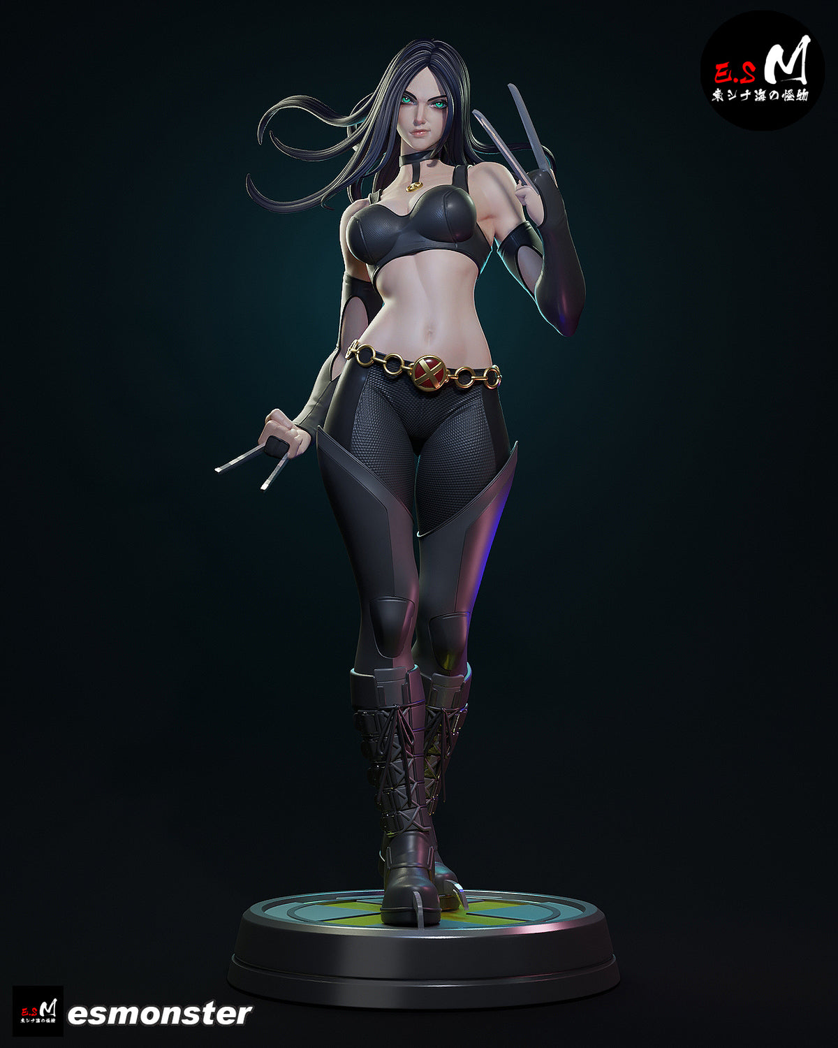 X-23 Aggressive Style X-Men Unpainted Resin Garage Model Kit (1/6-1/12)