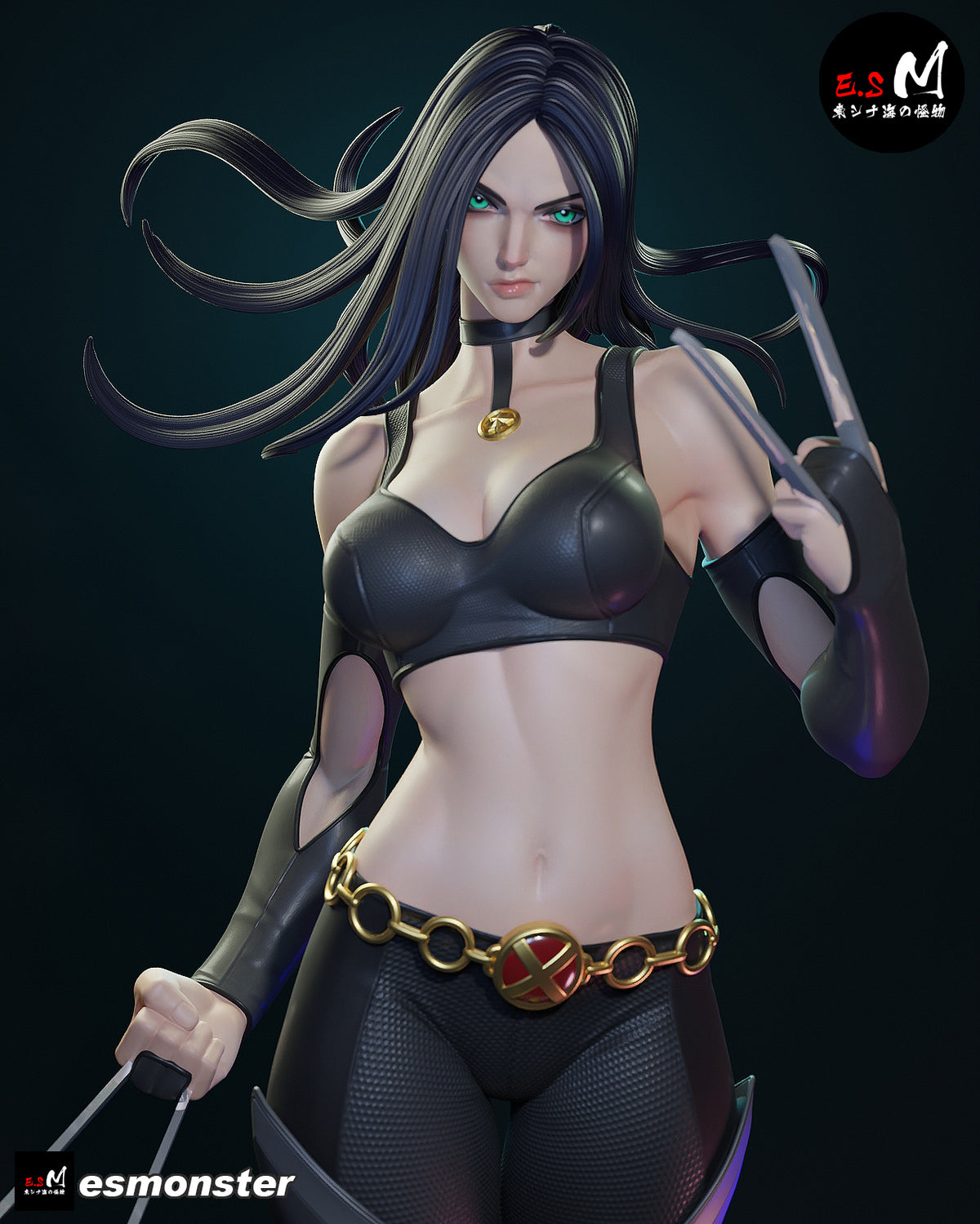 X-23 Aggressive Style X-Men Unpainted Resin Garage Model Kit (1/6-1/12)