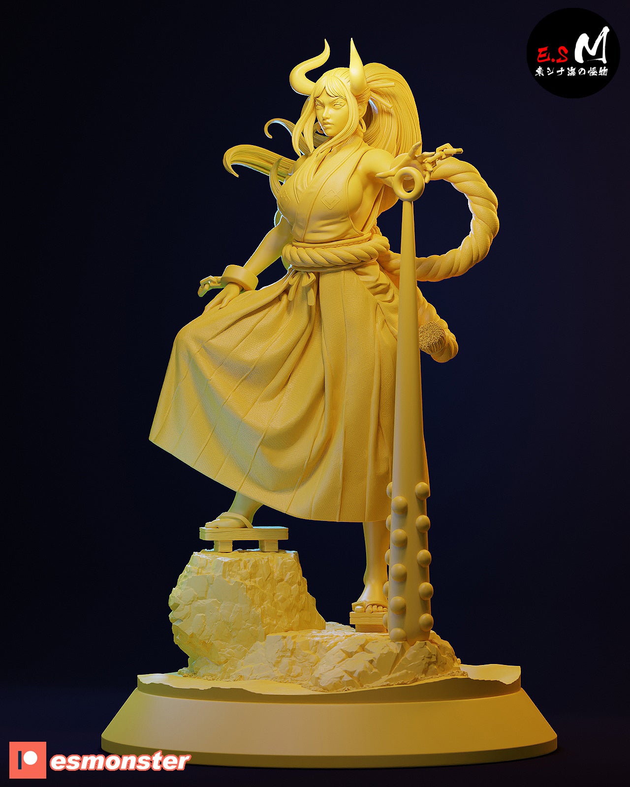 Yamato Style One Piece Anime Unpainted Resin Garage Kit (1/6-1/12)