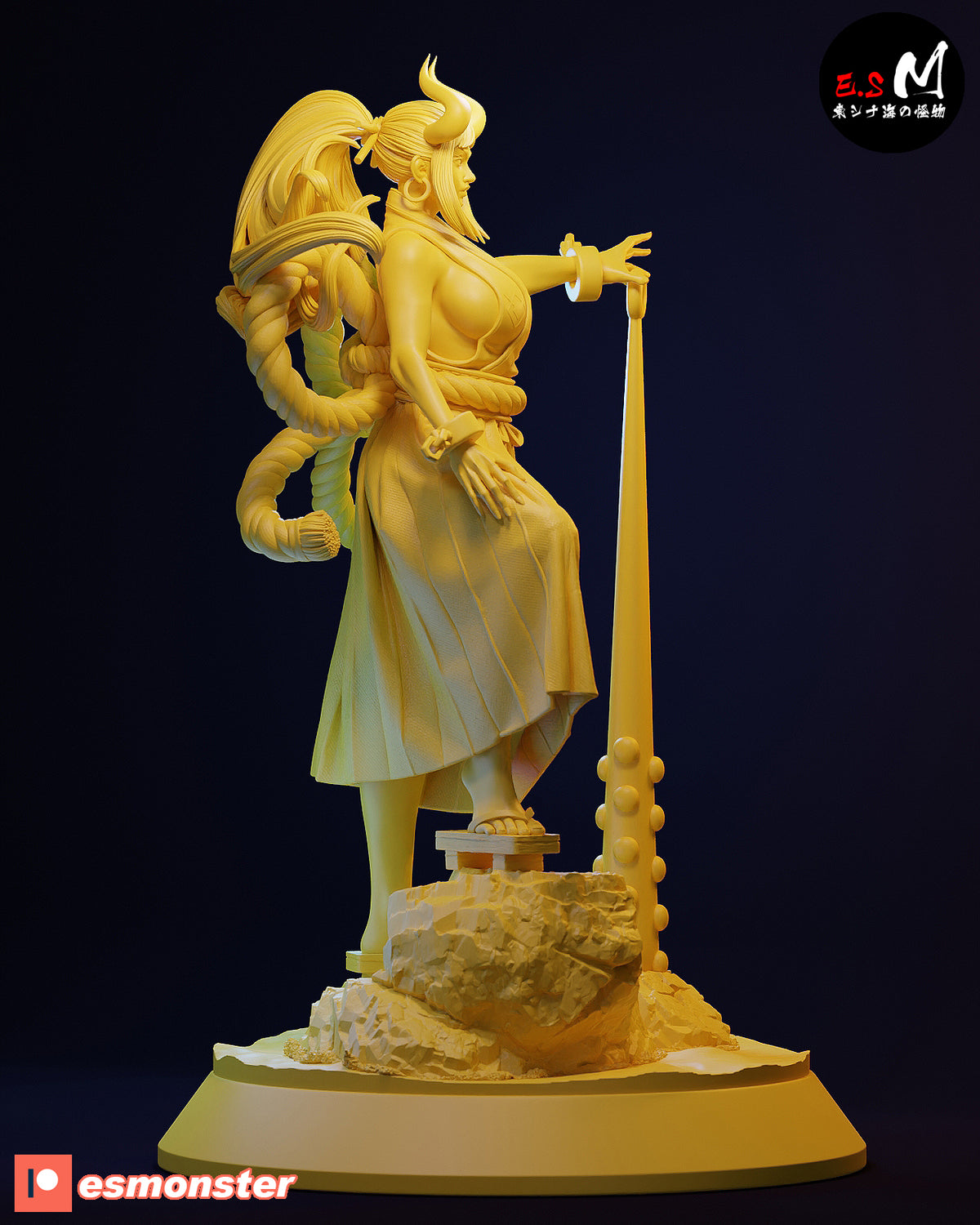 Yamato Style One Piece Anime Unpainted Resin Garage Kit (1/6-1/12)