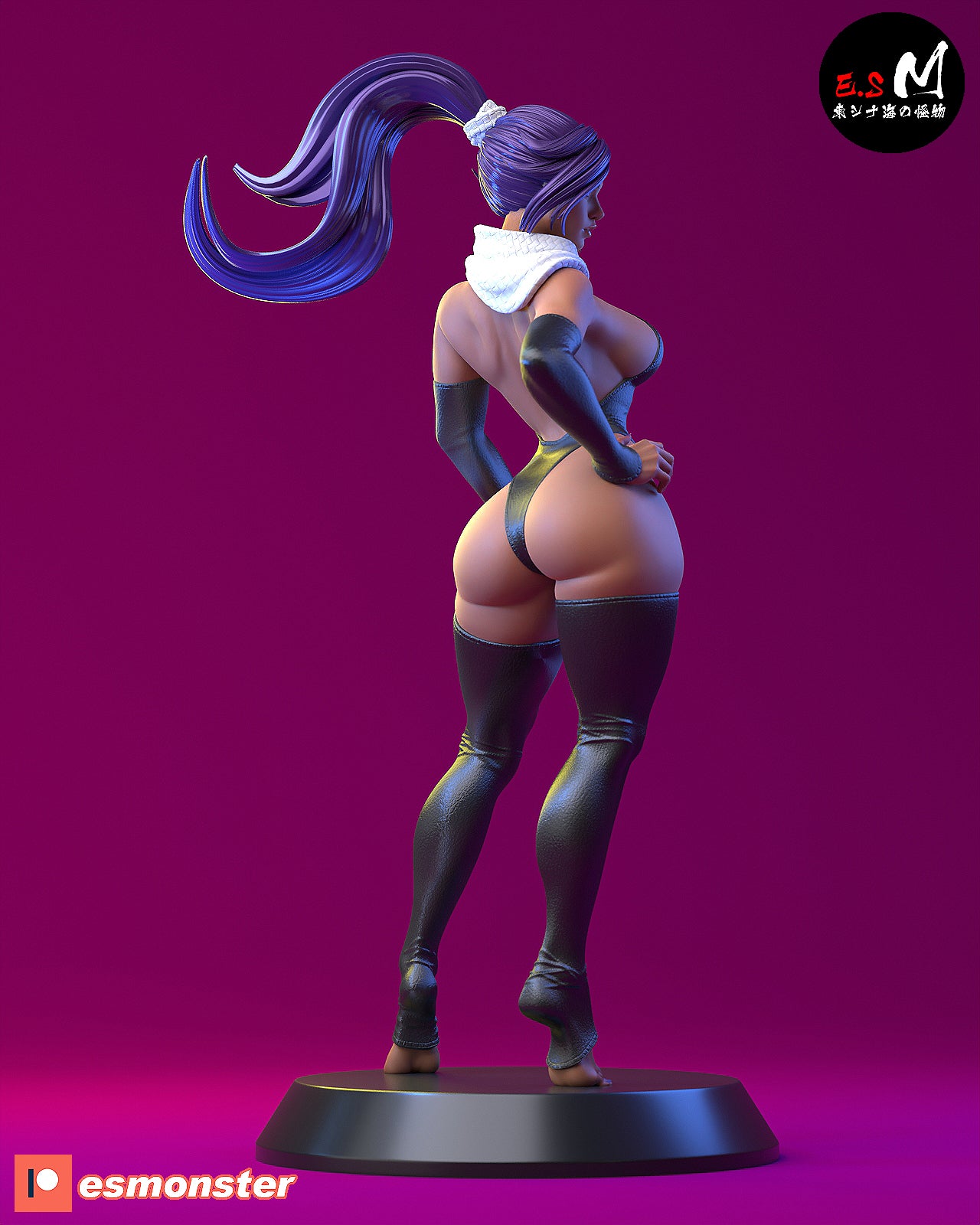 Yoruichi Style confident Bleach Unpainted Resin Garage Kit (1/6-1/12)