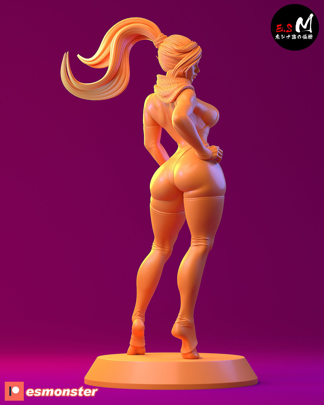 Yoruichi Style confident Bleach Unpainted Resin Garage Kit (1/6-1/12)