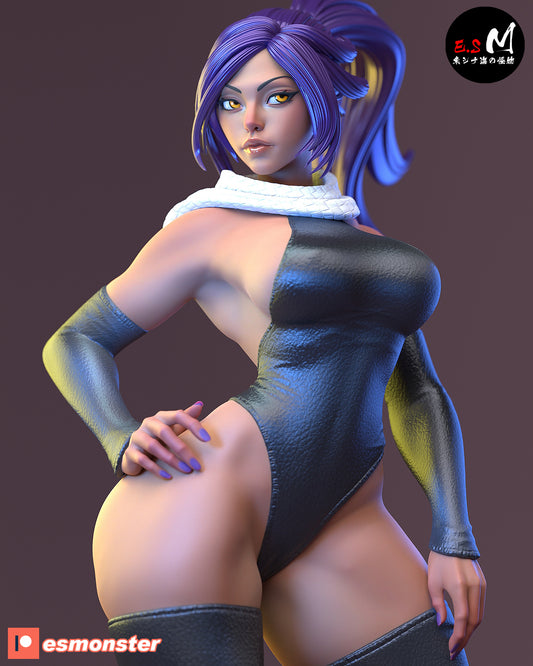 Yoruichi Style confident Bleach Unpainted Resin Garage Kit (1/6-1/12)