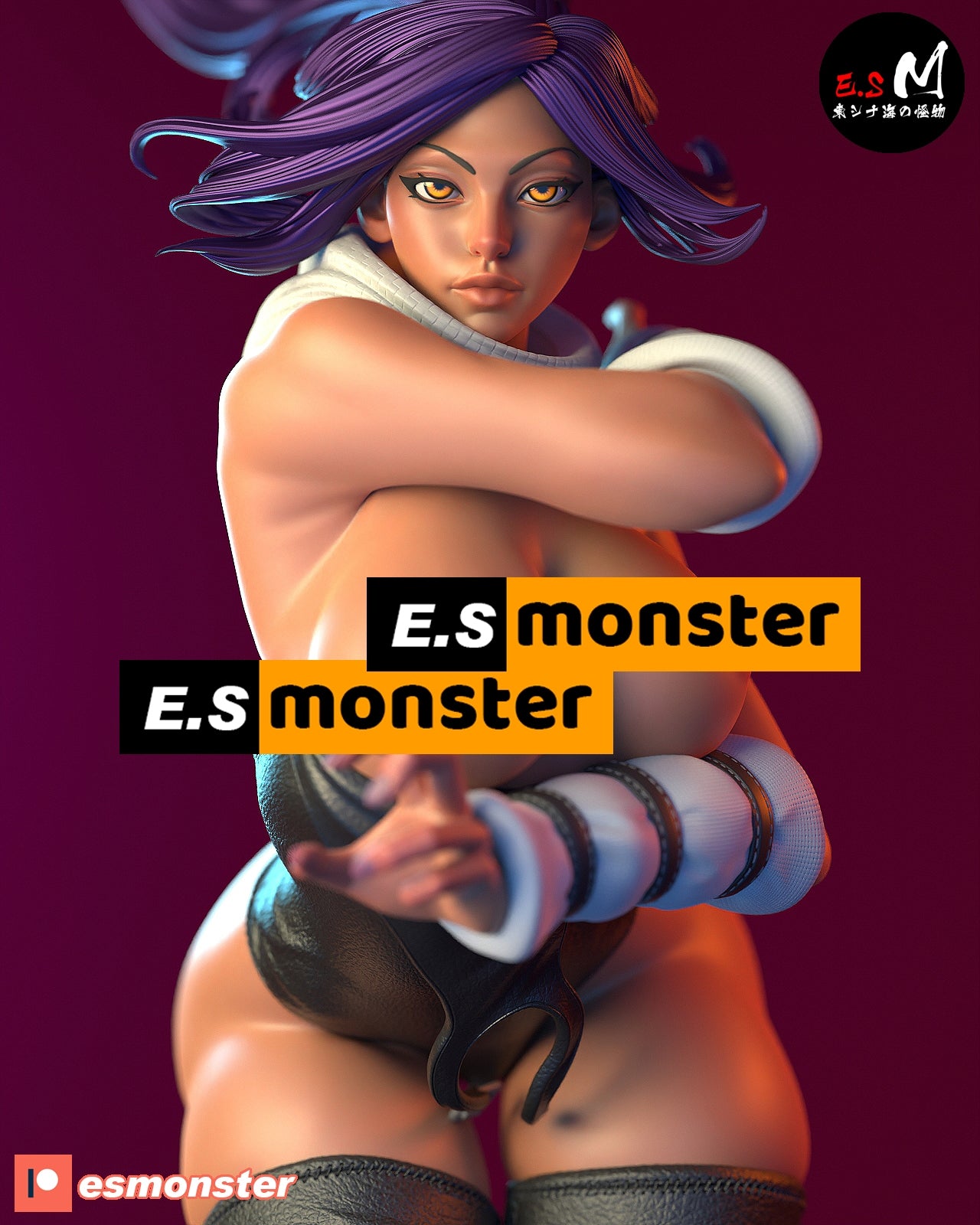 Yoruichi Style Bleach Anime Unpainted Resin Garage Kit (1/6-1/12)