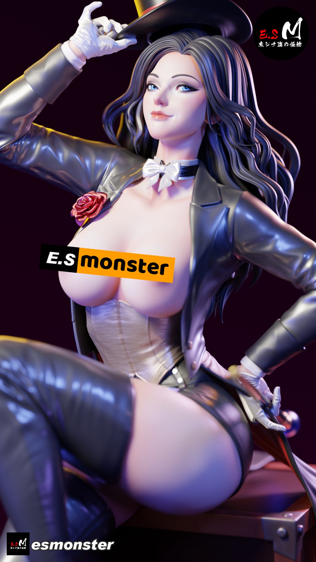 Zatanna Trick Box Style DC Unpainted Resin Garage Model Kit (1/6-1/12)