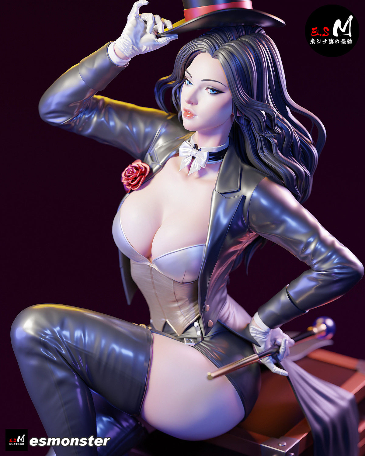 Zatanna Trick Box Style DC Unpainted Resin Garage Model Kit (1/6-1/12)