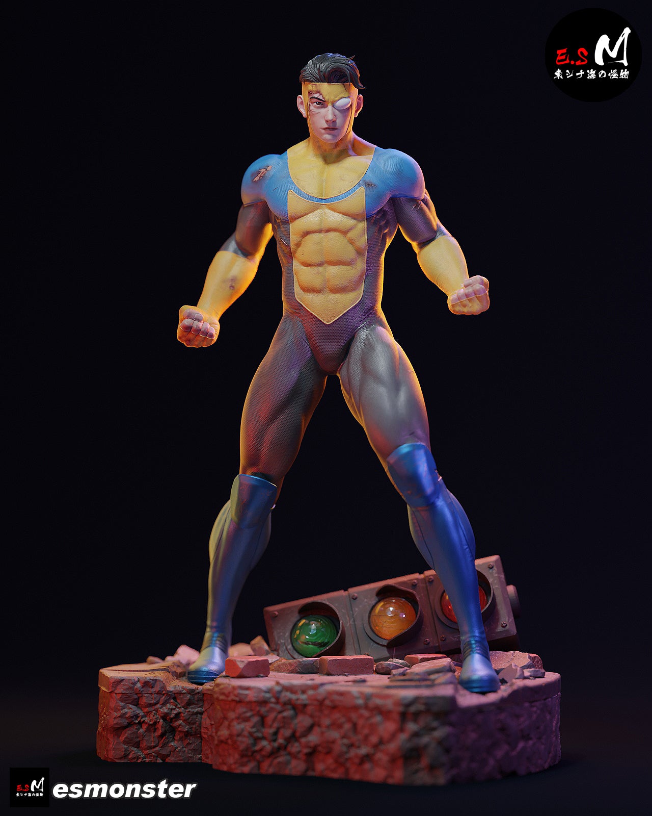 Post-Battle Invincible Style Invincible Unpainted Resin Garage Kit (1/6-1/12)