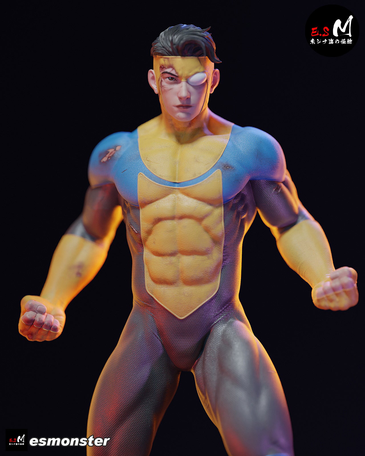 Post-Battle Invincible Style Invincible Unpainted Resin Garage Kit (1/6-1/12)