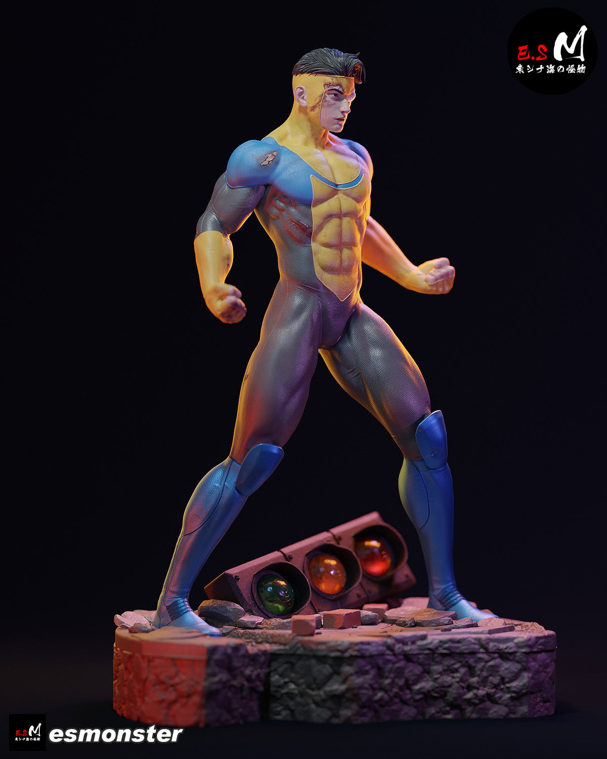 Post-Battle Invincible Style Invincible Unpainted Resin Garage Kit (1/6-1/12)