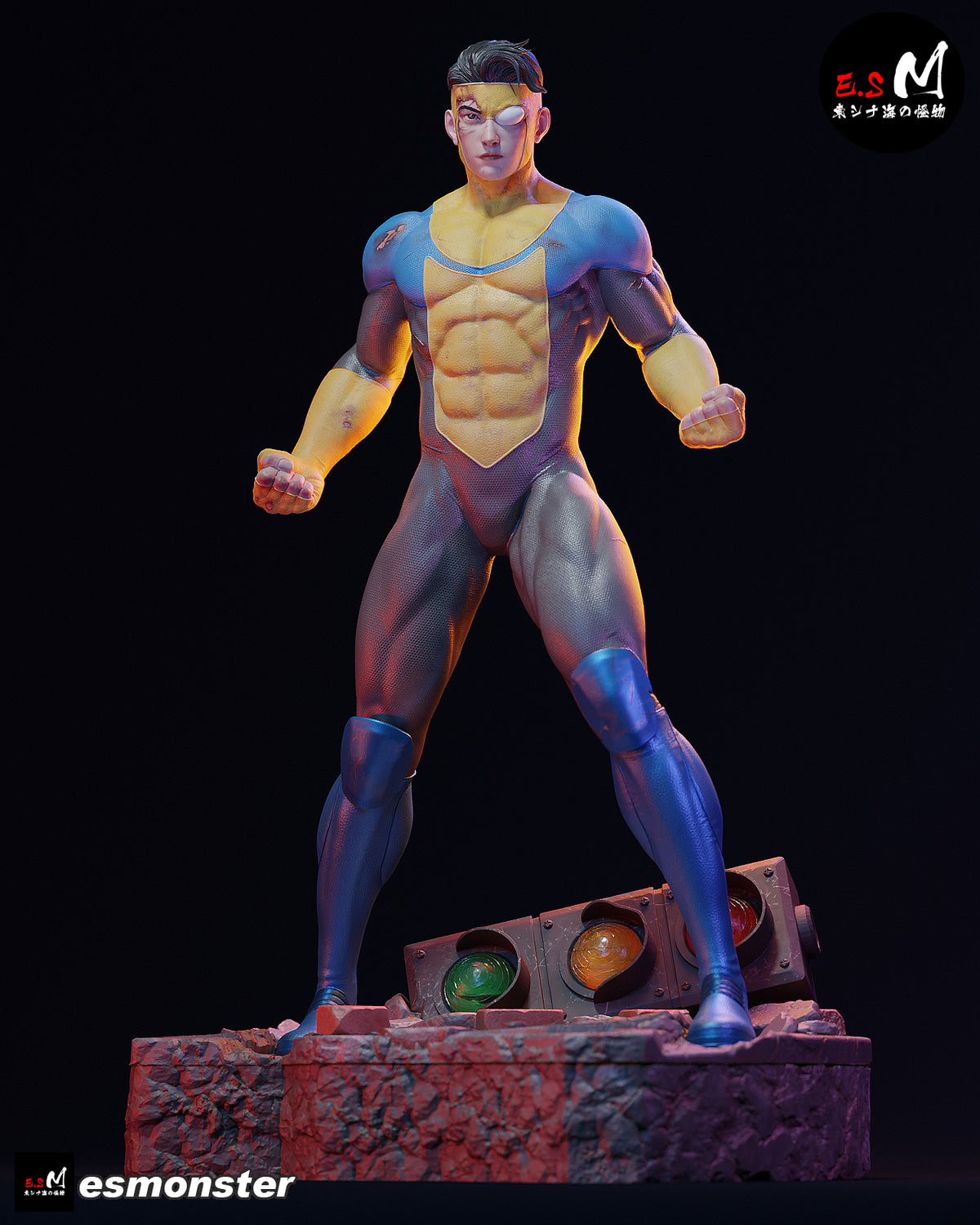 Post-Battle Invincible Style Invincible Unpainted Resin Garage Kit (1/6-1/12)