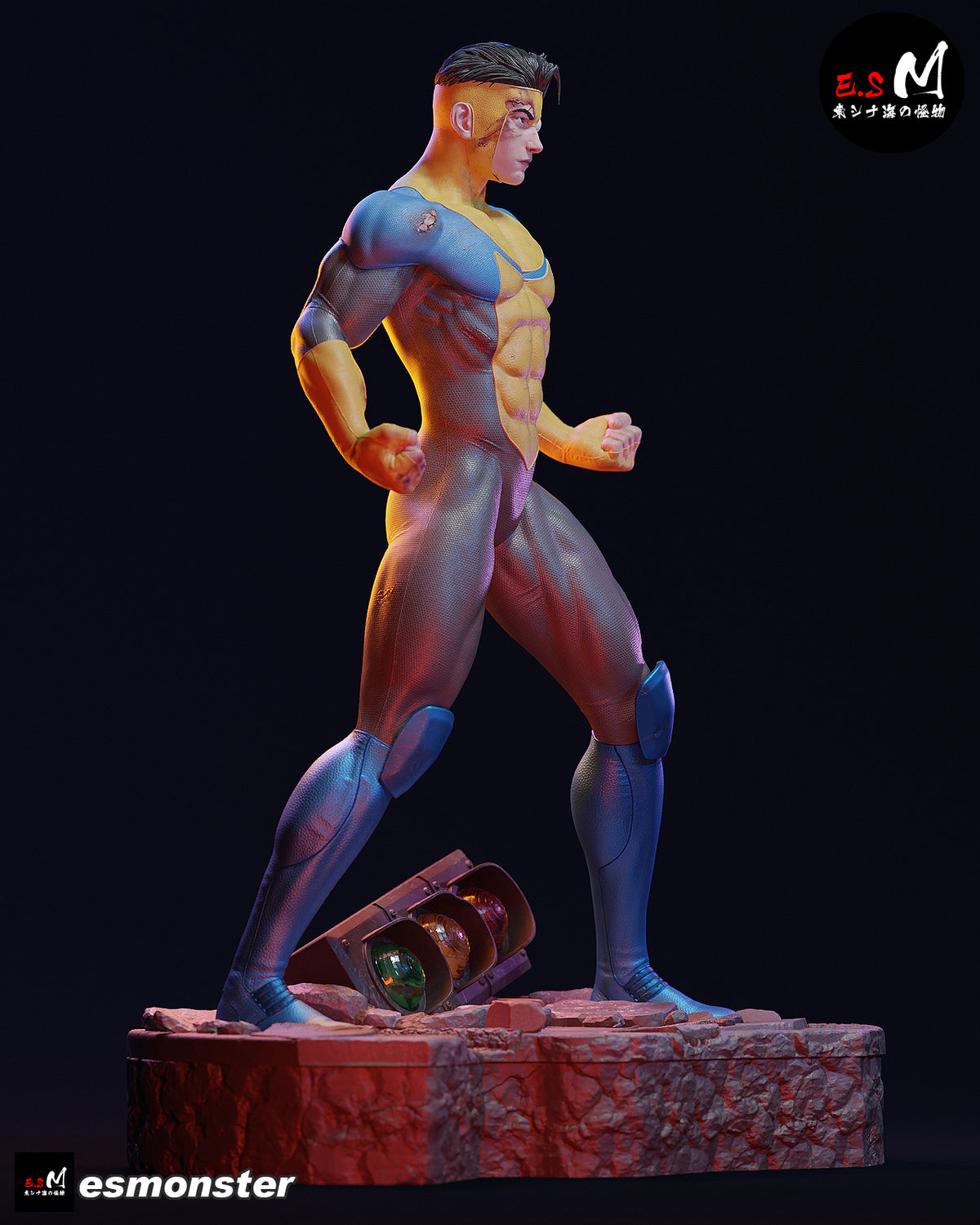 Post-Battle Invincible Style Invincible Unpainted Resin Garage Kit (1/6-1/12)
