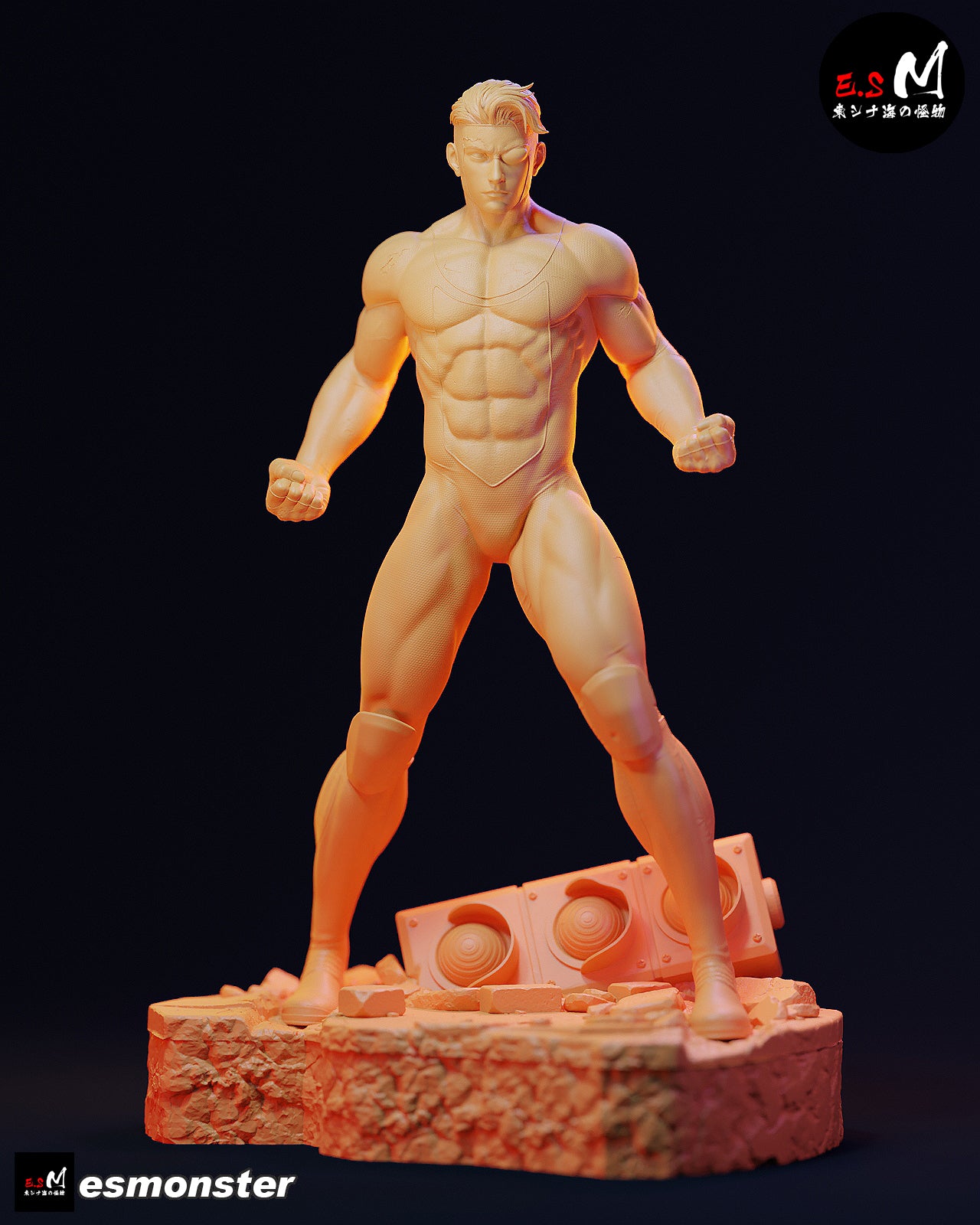 Post-Battle Invincible Style Invincible Unpainted Resin Garage Kit (1/6-1/12)