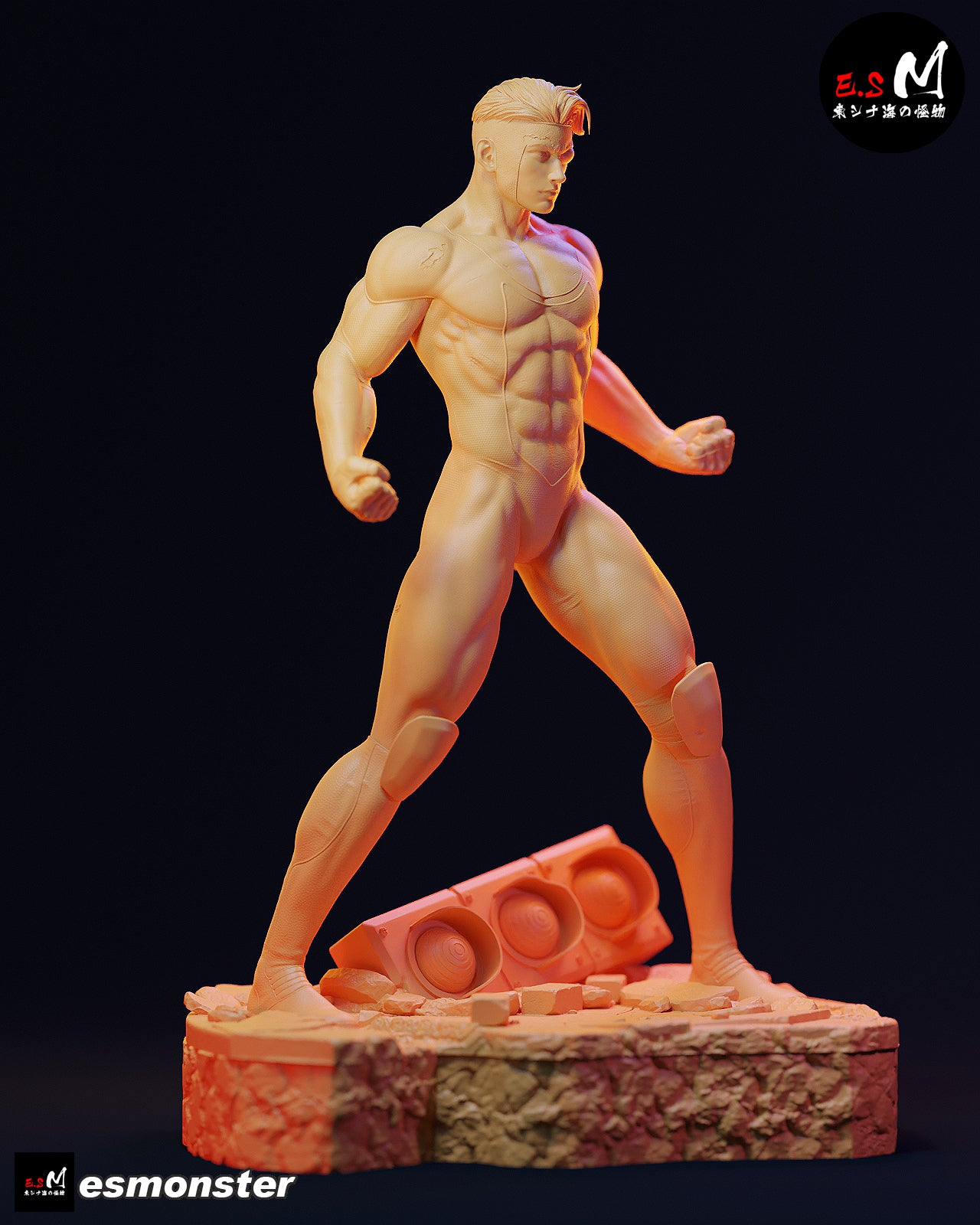 Post-Battle Invincible Style Invincible Unpainted Resin Garage Kit (1/6-1/12)