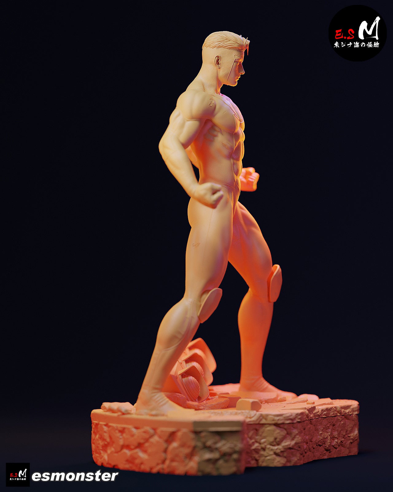Post-Battle Invincible Style Invincible Unpainted Resin Garage Kit (1/6-1/12)