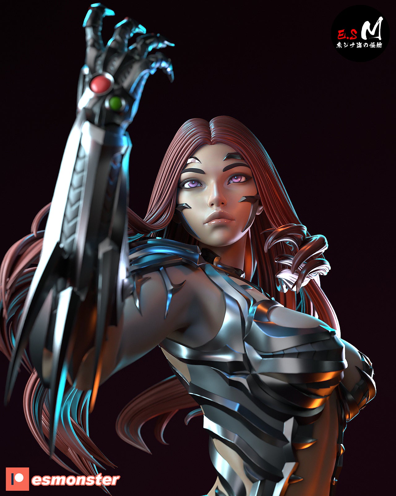 Sara Pezzini Style Witchblade Unpainted Resin Garage Model Kit (1/6-1/12)