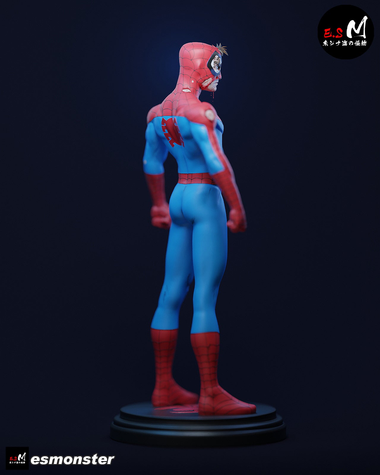 Battle-Worn Spider-Man Style Marvel Unpainted Resin Garage Kit (1/6-1/12)