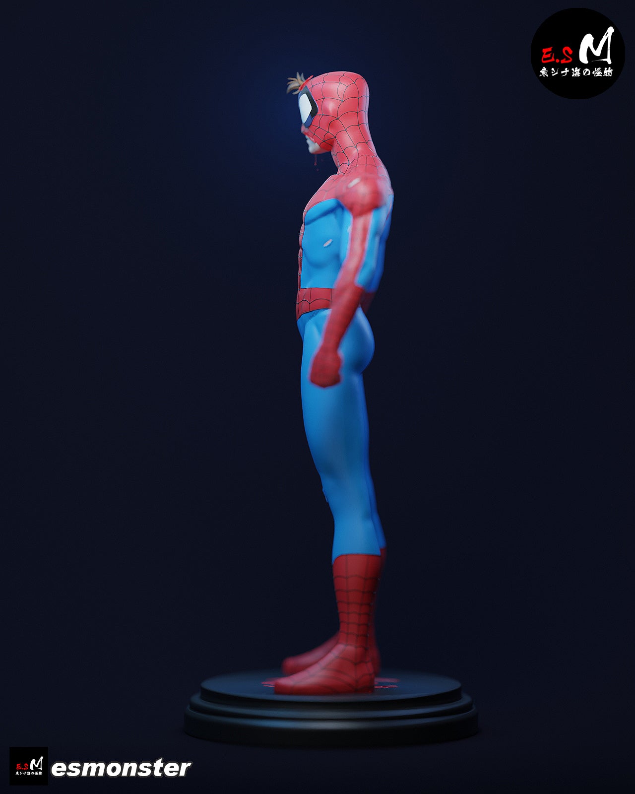 Battle-Worn Spider-Man Style Marvel Unpainted Resin Garage Kit (1/6-1/12)