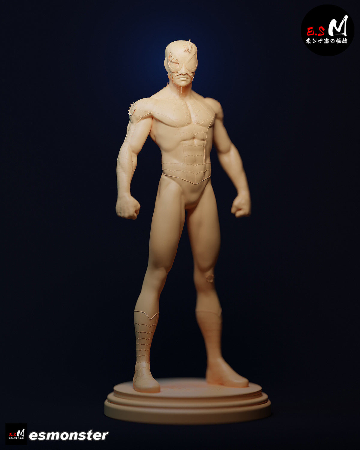 Battle-Worn Spider-Man Style Marvel Unpainted Resin Garage Kit (1/6-1/12)