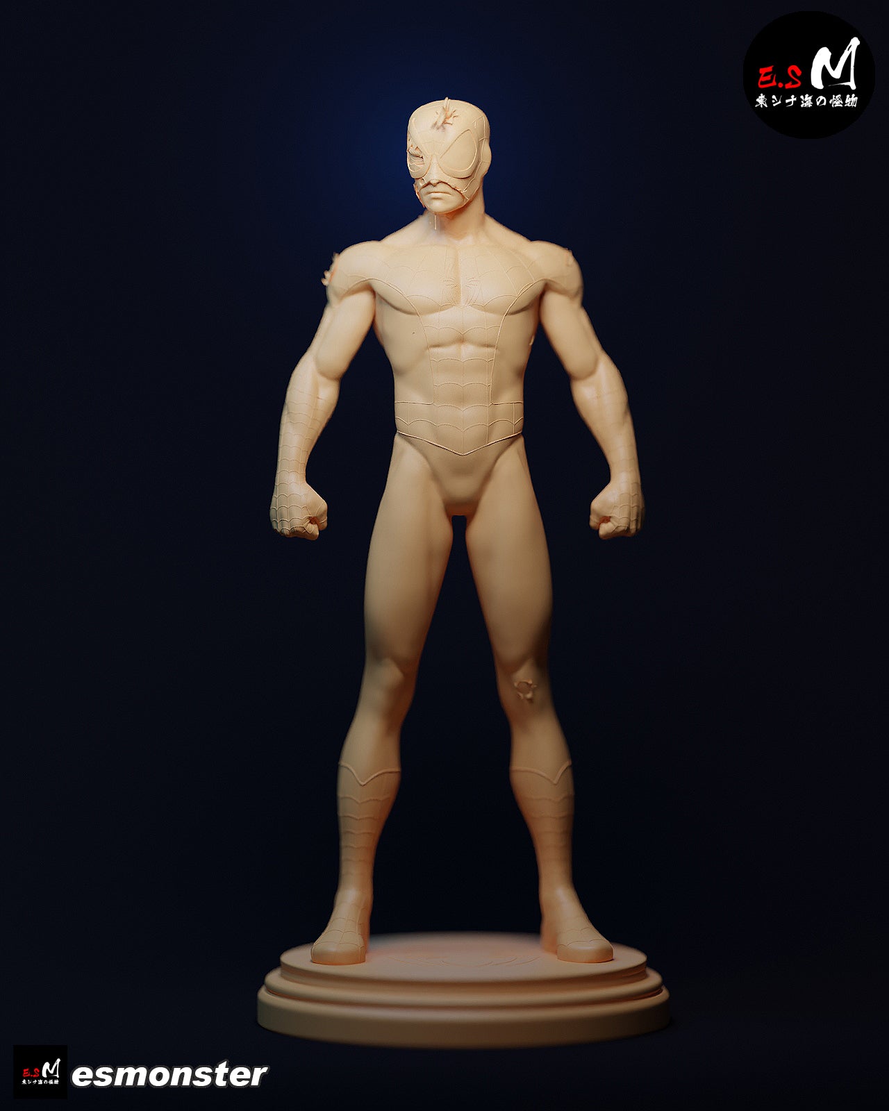 Battle-Worn Spider-Man Style Marvel Unpainted Resin Garage Kit (1/6-1/12)