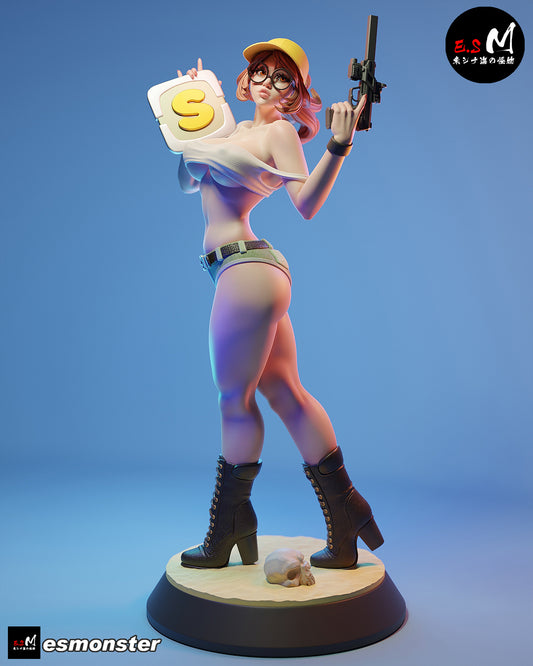 Fio Shotgun Power-Up Style Metal Slug Unpainted Resin Garage Model Kit (1/6-1/12