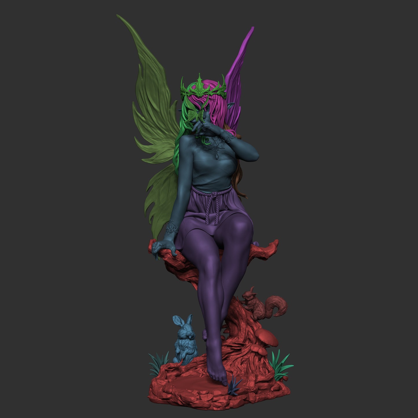 Divine Fairy OC – Unpainted 3D Printed Model Kit