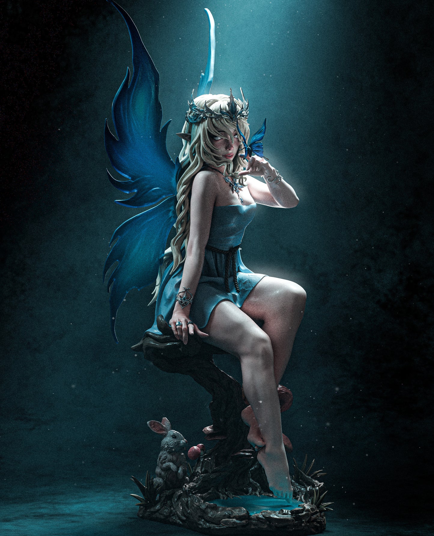 Divine Fairy OC – Unpainted 3D Printed Model Kit
