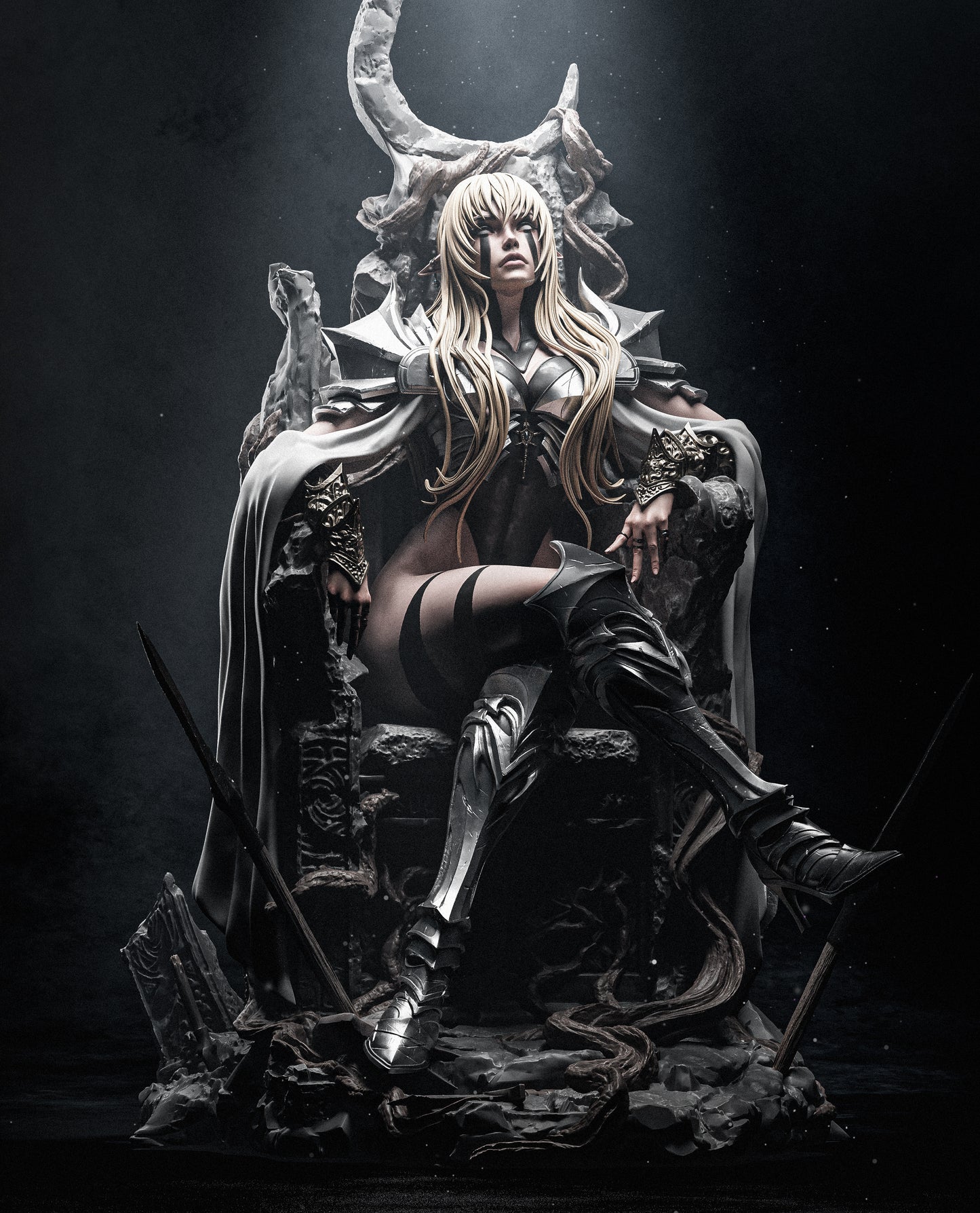 Underworld Matriarch figure kit - Unpainted 3D printed resin model kit