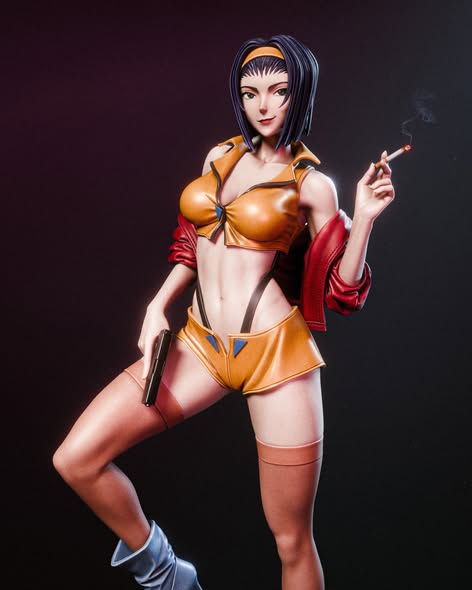 Faye Valentine Classic anime sci-fi aesthetic