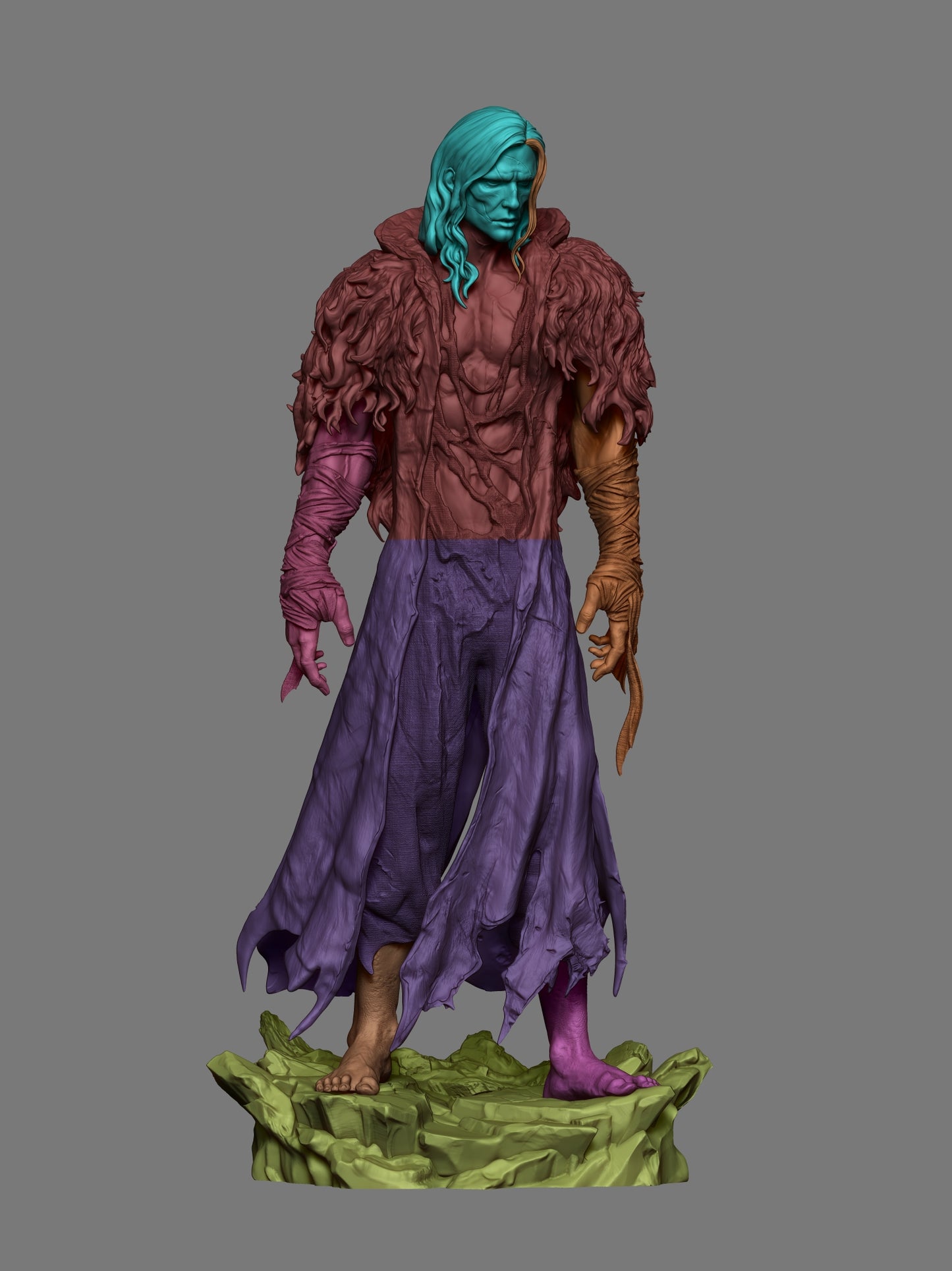 Frankenstein Style Modern Monster – Unpainted 3D Printed Model Kit