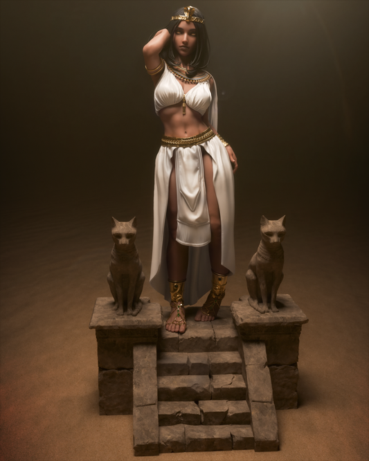 Modern Egyptian Queen Cleopatra resin kit – Unpainted 3D Printed Model kit