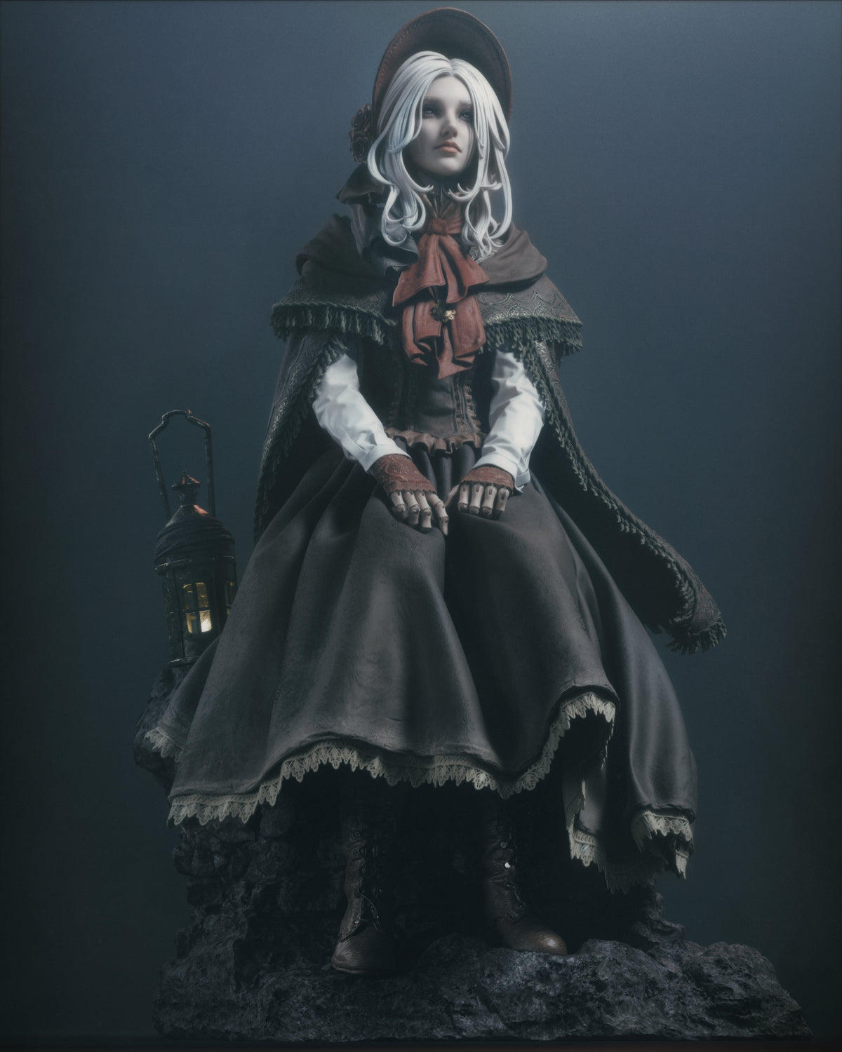 Waiting Plain Doll Style Bloodborne Unpainted Resin Garage Model Kit (1/6-1/12)