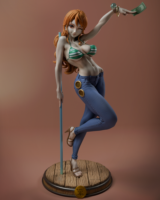 Nami style Navigator Scout Girl resin kit – Unpainted 3D Printed Model kit