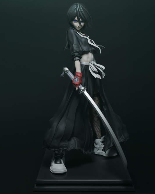 Rukia style Frostblade Heroine resin kit – Unpainted 3D Printed Model kit