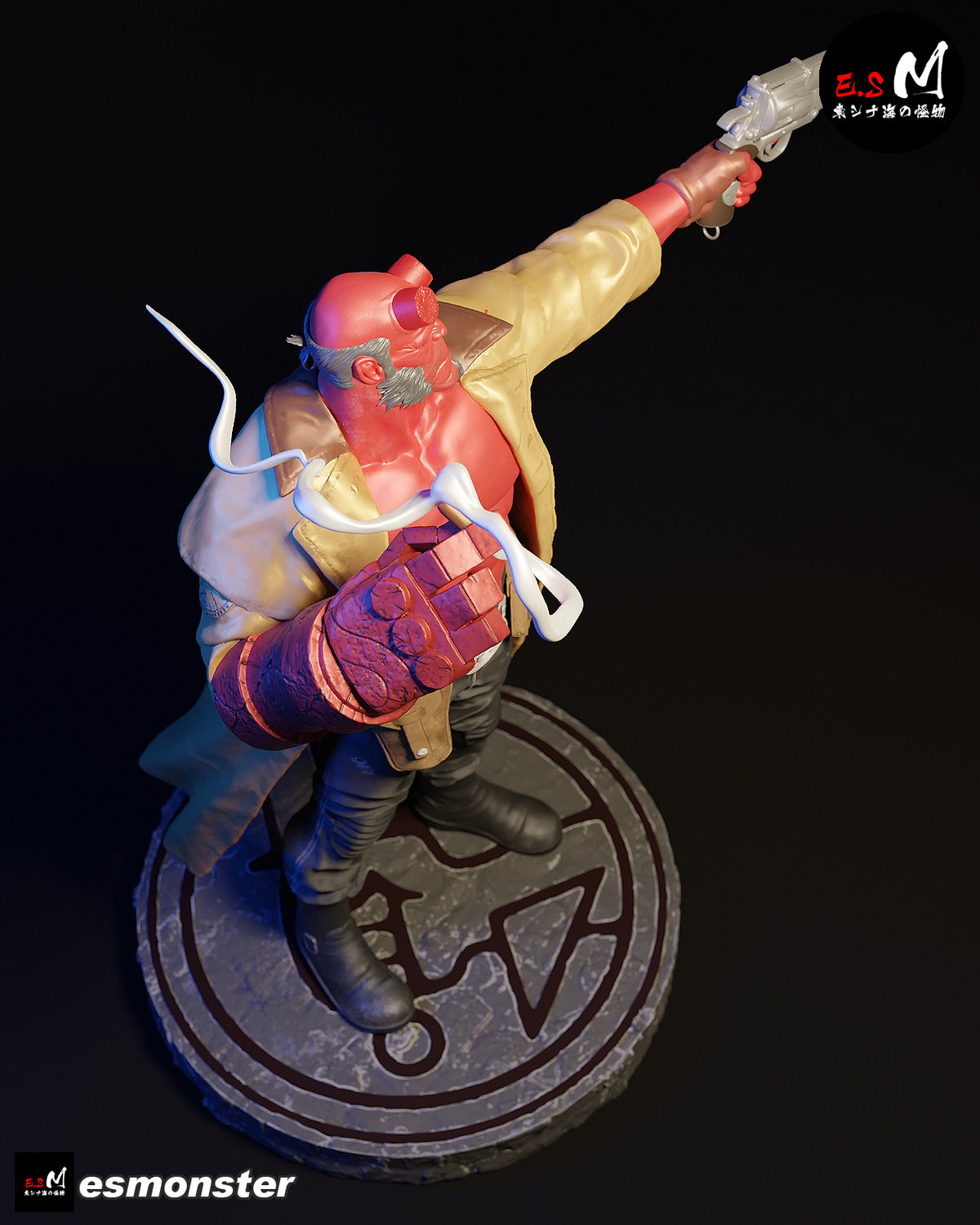 Hellboy Gun Style Dark Horse Unpainted Resin Garage Model Kit (1/6-1/12)